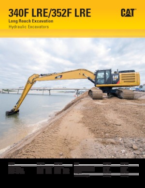Rupsgraafmachines Caterpillar 352F LRE