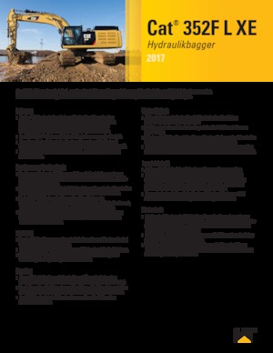 Rupsgraafmachines Caterpillar 352F XE