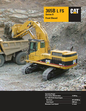 Rupsgraafmachines Caterpillar 365 B L II