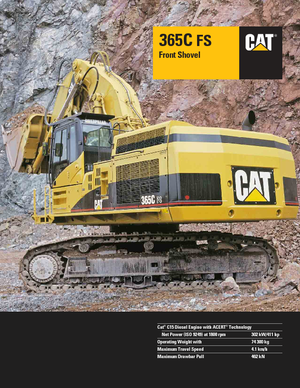 Rupsgraafmachines Caterpillar 365 C