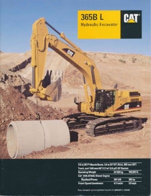 Rupsgraafmachines Caterpillar 365B