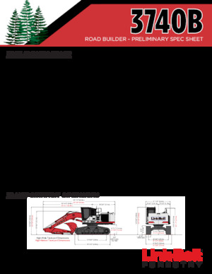 Rupsgraafmachines Link-Belt 3740B PH