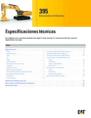 Rupsgraafmachines Caterpillar 395