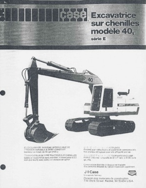 Rupsgraafmachines Case 40E