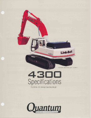 Rupsgraafmachines Link-Belt 4300