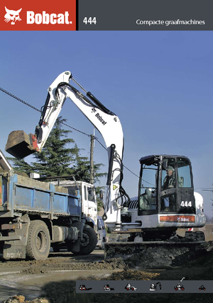 Rupsgraafmachines Bobcat 444