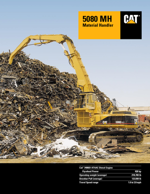 Rupsgraafmachines Caterpillar 5080