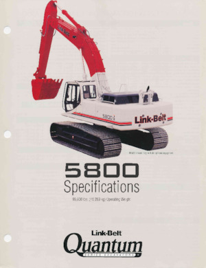 Rupsgraafmachines Link-Belt 5800