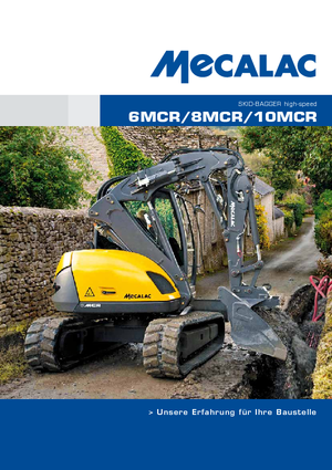 Mini-graafmachines Mecalac 6MCR