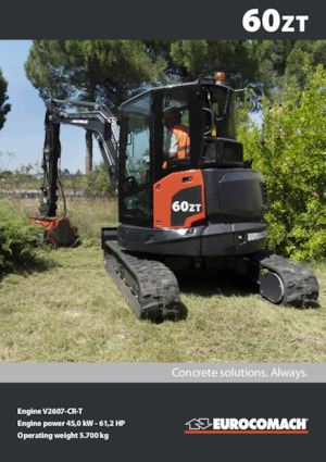 Mini-graafmachines Eurocomach 60 ZT