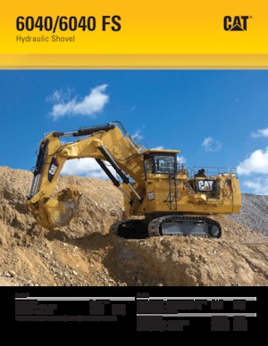 Rupsgraafmachines Caterpillar 6040F S