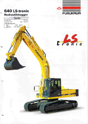 Rupsgraafmachines Furukawa 645 HD LS-tronic