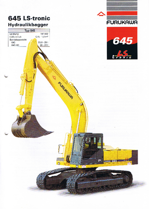 Rupsgraafmachines Furukawa 645 LS-tronic
