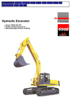 Rupsgraafmachines Furukawa 650 E-LC