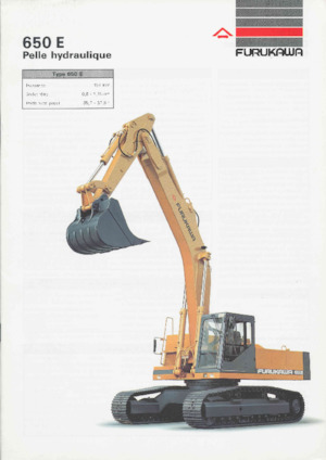 Rupsgraafmachines Furukawa 650 E-LC