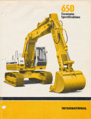 Rupsgraafmachines International Harvester 650