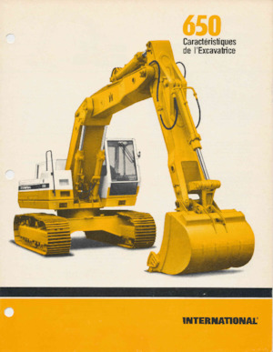 Rupsgraafmachines International Harvester 650