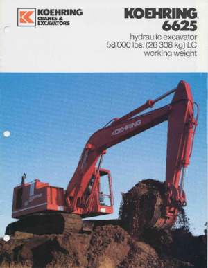 Rupsgraafmachines Koehring 6625