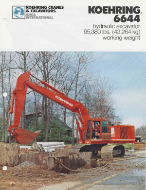 Rupsgraafmachines Koehring 6644