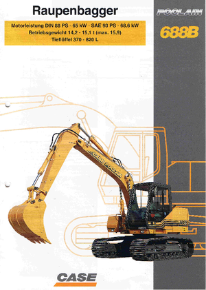 Rupsgraafmachines Case Poclain 688 B CK