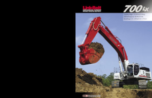 Rupsgraafmachines Link-Belt 700 LX