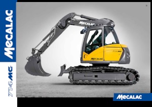 Rupsgraafmachines Mecalac 714 MC e