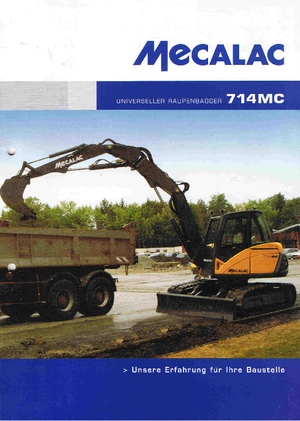 Rupsgraafmachines Mecalac 714 MC *