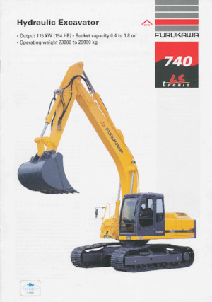 Rupsgraafmachines Furukawa 740 LS-tronic