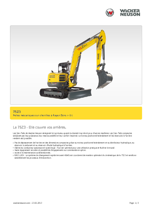 Rupsgraafmachines Wacker Neuson 75 Z 3