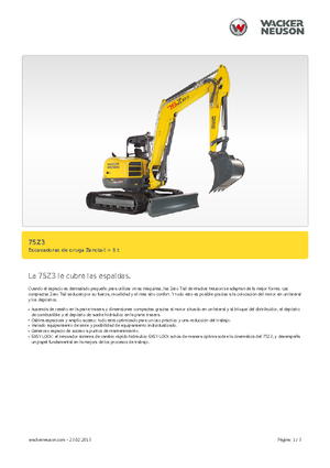 Rupsgraafmachines Wacker Neuson 75 Z 3