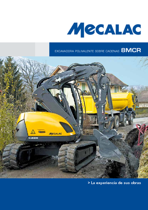 Rupsgraafmachines Mecalac 8MCR