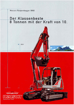 Rupsgraafmachines Neuson 8002