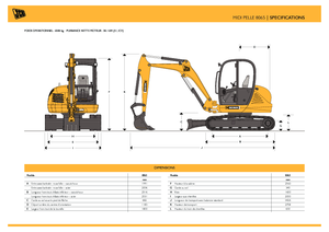 Rupsgraafmachines JCB 8065 RTS