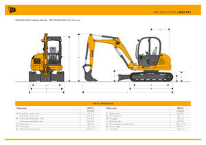 Rupsgraafmachines JCB 8065 RTS