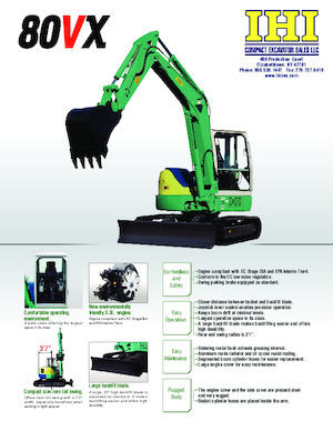 Rupsgraafmachines IHI 80VX