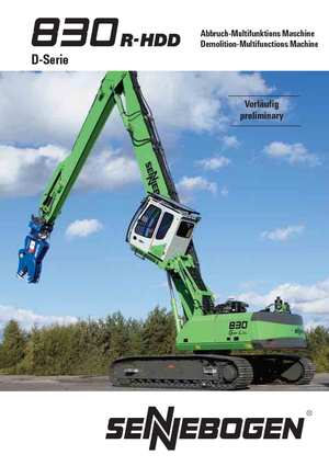 Rupsgraafmachines Sennebogen 835 R-HD
