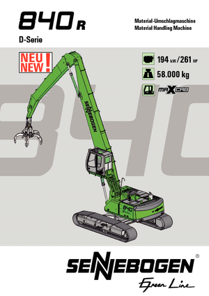 Rupsgraafmachines Sennebogen 840 R-HD