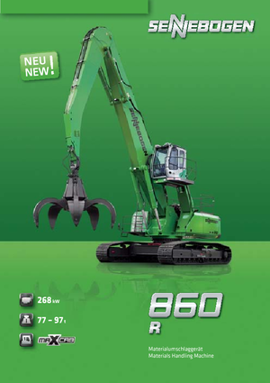 Rupsgraafmachines Sennebogen 860 R-HD