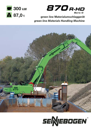 Rupsgraafmachines Sennebogen 870 R-HD