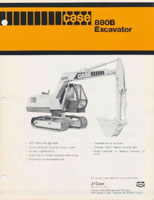 Rupsgraafmachines Case 880B