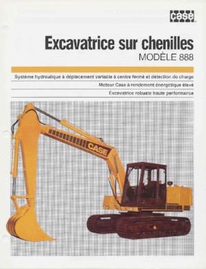 Rupsgraafmachines Case 888