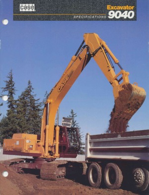 Rupsgraafmachines Case 9040