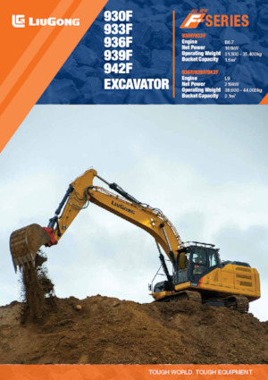 Rupsgraafmachines Liugong 930F