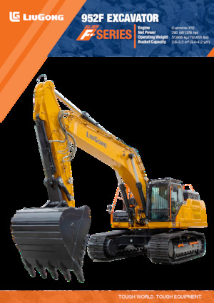 Rupsgraafmachines Liugong 952F