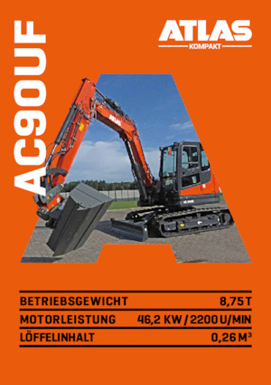 Rupsgraafmachines Atlas Kompakt AC 90UF