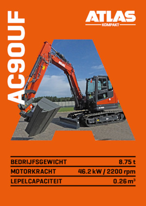 Rupsgraafmachines Atlas Kompakt AC 90UF