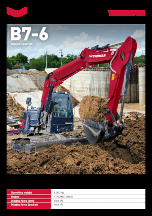Rupsgraafmachines Yanmar B7-6 