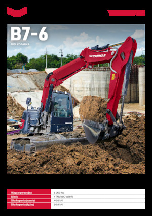 Rupsgraafmachines Yanmar B7-6 
