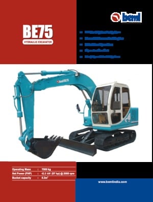 Rupsgraafmachines Beml BE75