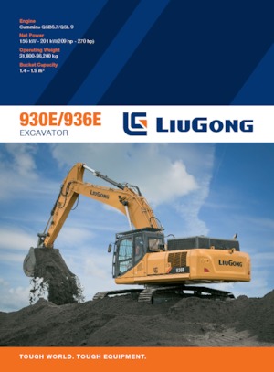 Rupsgraafmachines Liugong 936E